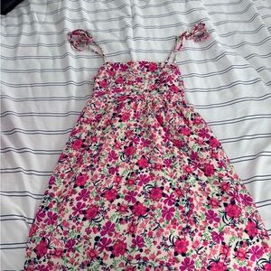 Altar'd State Pink and Cream Floral Dress